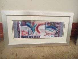 STUNNING HUGE FRAMED ART PIECE SELF COLLECT ROBERTSON