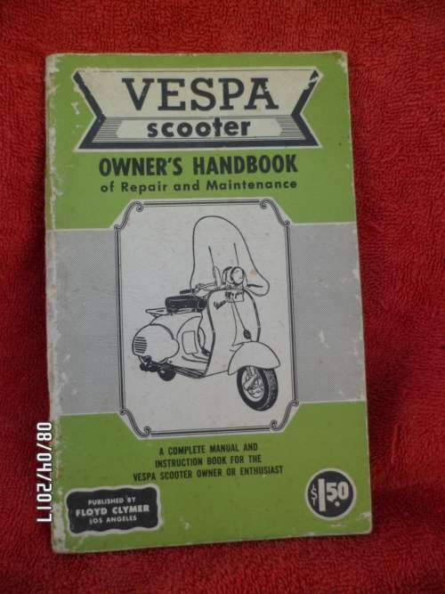 VESPA SCOOTER OWNERS MANUEL BY J.EMMOTT