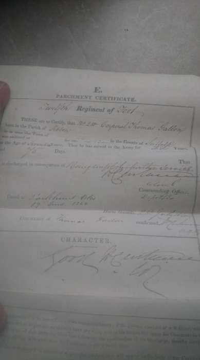 SOLDIERS ACCOUNT BOOK DATED 1821