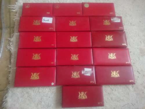 Great deal 14 Proof sets in one bid NO GOLD COINS