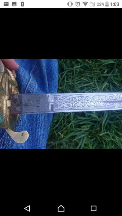 Awesome navy military sword.fair condition