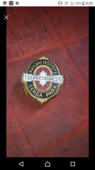 Railway Union badges South Africa