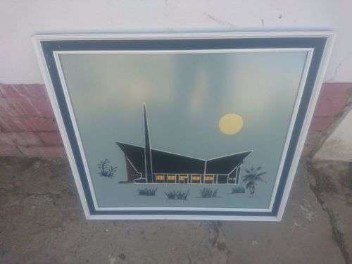 Lovely art piece of a church