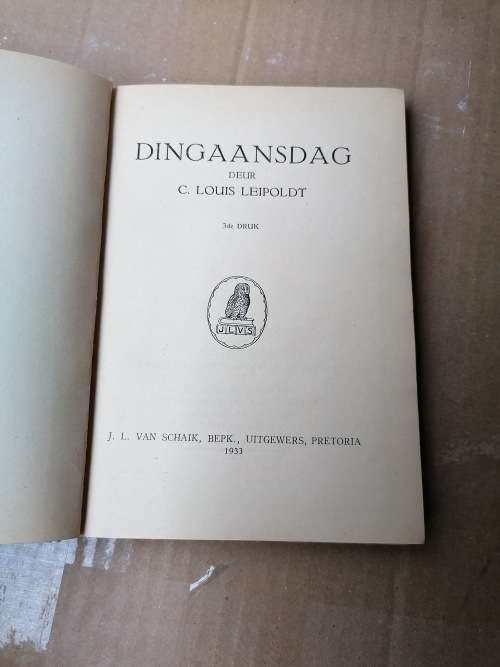 Dingaansdag. Digbundel deur C. Louis Leipoldt 1933