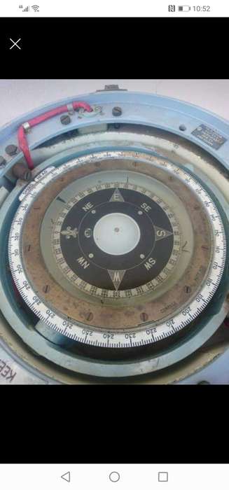 Rare Big Heavy Boat Compass Binnacle. Self collect Robertson. Light not tested.