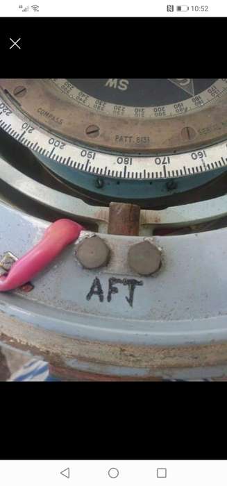 Rare Big Heavy Boat Compass Binnacle. Self collect Robertson. Light not tested.