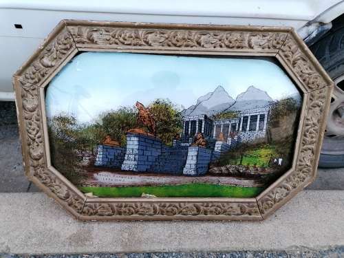 Rare find rhodes monument cape Town painting on glass