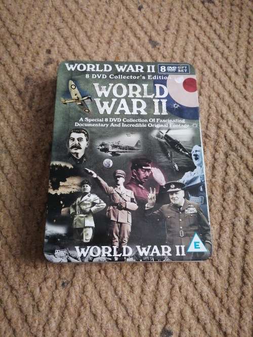 World War II DVD Box Set 8 Discs WW2 Documentaries in Limited Edition Tin Case