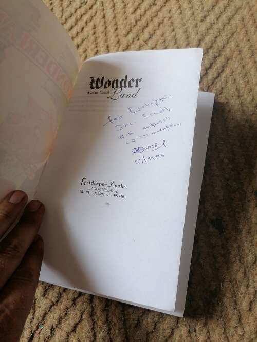 WONDERLAND POETRY SIGNED BY AUTHOR