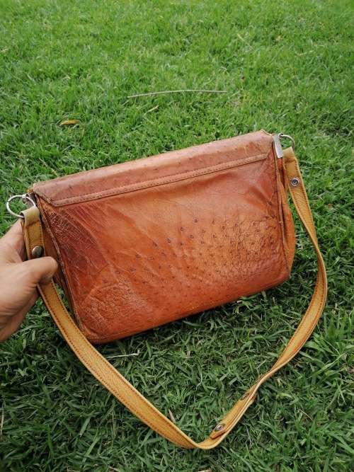 100% Ostrich Leather Handbag