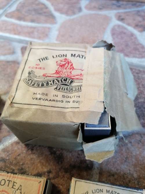 Very old match collection, some full some empty