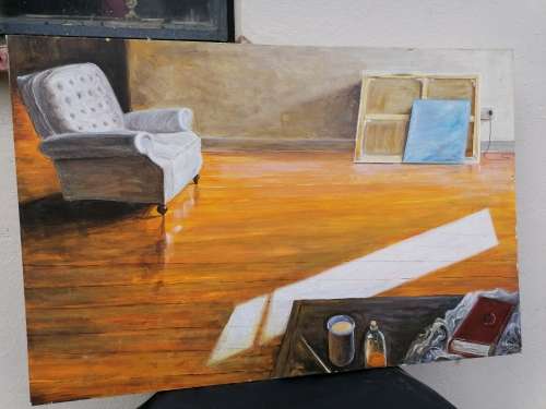 Amazing painting. Have a small tear thats on on the eye