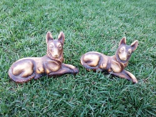 Alsatian made in England set. One damaged