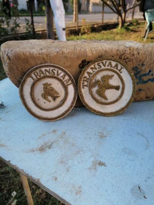 ANTIQUE TRANSVAAL CLOTH BADGES