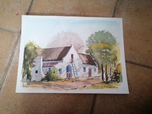 Original M Human Watercolour Painting