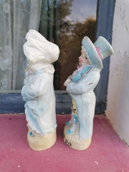 Antique German porcelain The grandpa hand broken