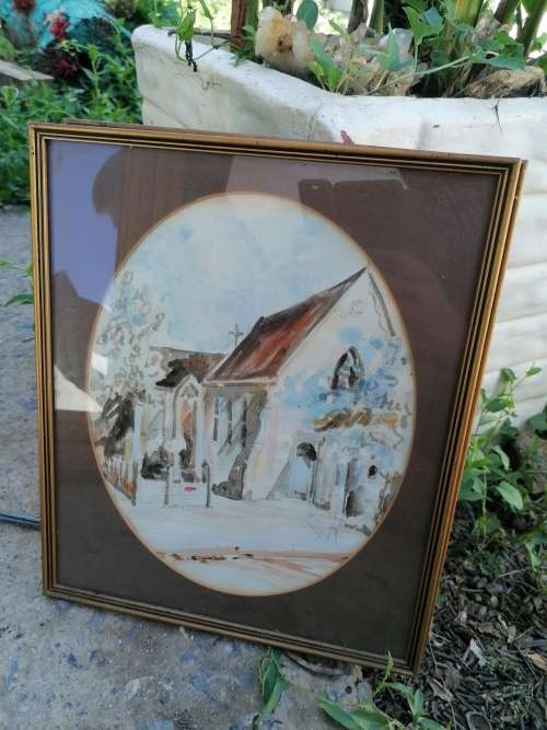 Framed watercolor painting by maureen Brink. Aliwal north