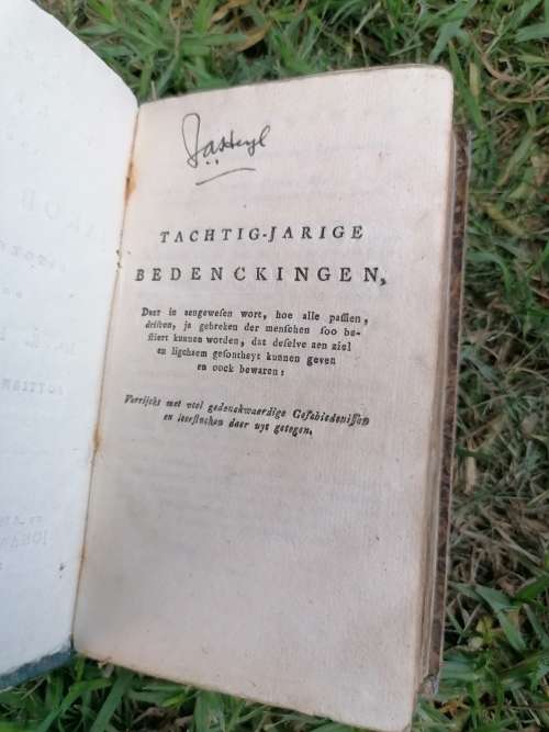 Alle de Werken van Jacob Cats no 18... 1798