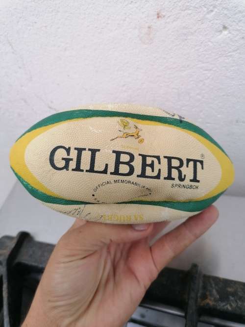 Rare find, Signed minature springbok rugby ball