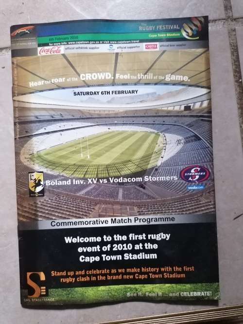 2010 rugby program cape Town stadium