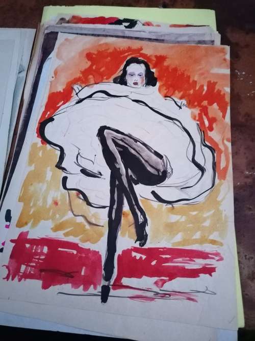 Rare find a original Marylski Jerzy Luszczewski (George) nude