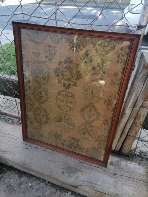 1801 framed Embroidery