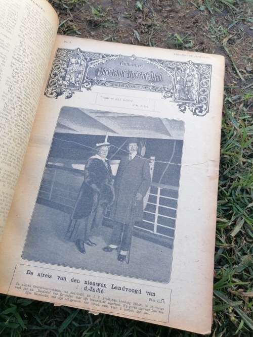 Antique 1916 Christian newpaper/book. Some tears