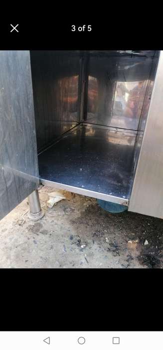 Large and heavy industrial gas stove