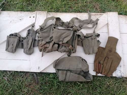 Joblot border war period webbing and balsak