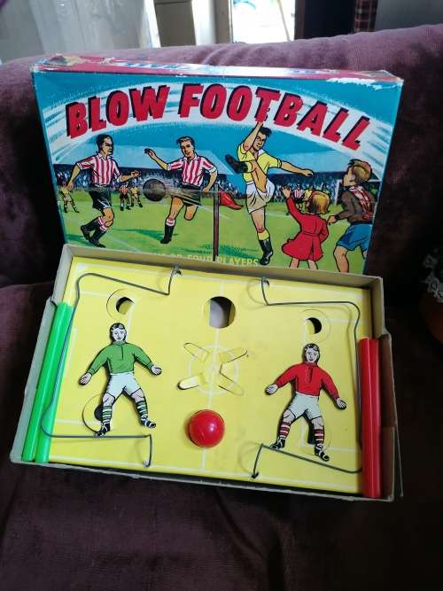 Blow Football game produced in the 1950`s