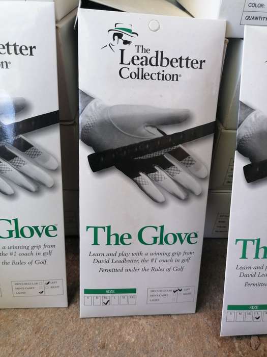 The leadbetter collection left hand golf gloves. Bid per glove. Inquire the size you need