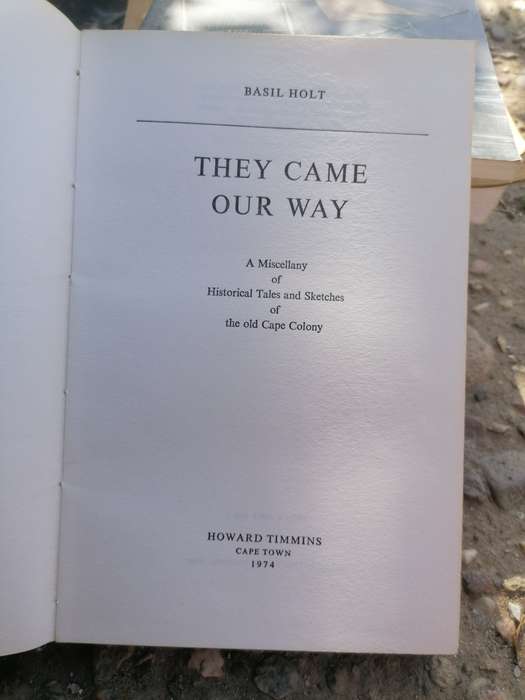 They came our way. Basil Holt