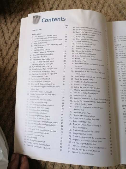 Your bucket list 150 must do experiences in souther africa by Patrick cruywagen