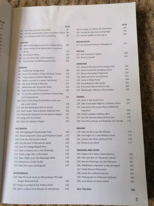 Your bucket list 150 must do experiences in souther africa by Patrick cruywagen