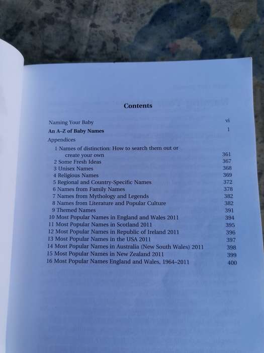An A-Z BABY NAMES BOOK