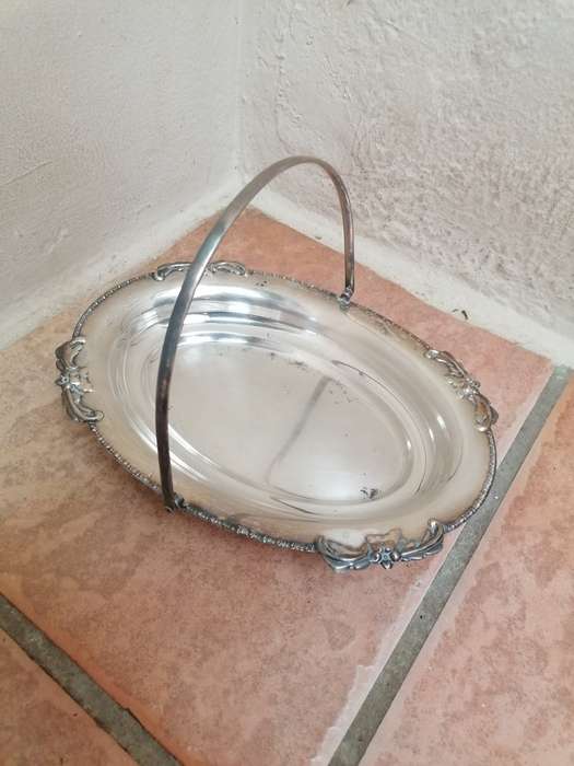 Silverplated TRAY with handle