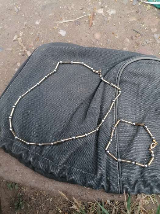 The heritage collection necklace with matching bracelet.