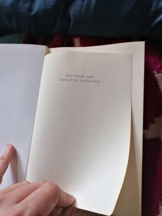 Die boek van toeval en toeverlaat deur Ingrid Winterbach