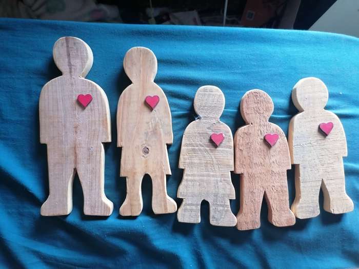 Joblot wood carved figures