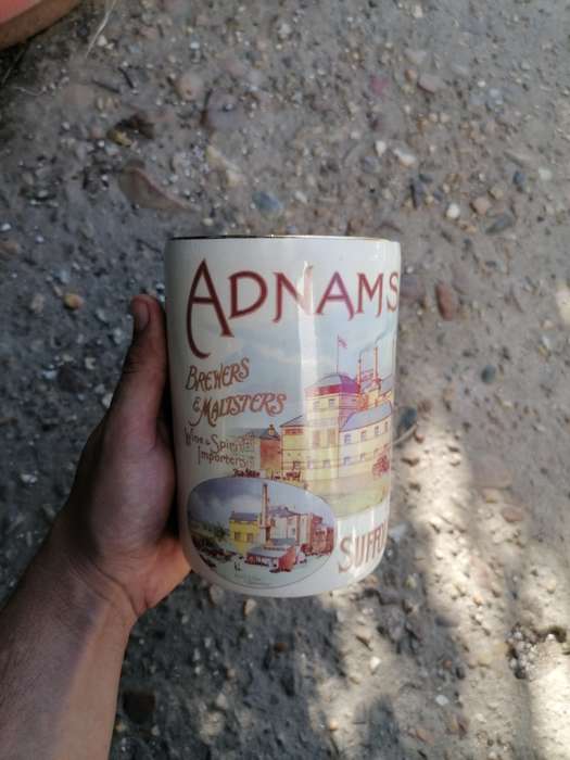 Vintage Adnams And Co Ltd Sole Bay Brewery Southwold Suffolk Ales And Stout mug.