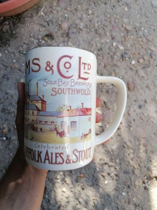 Vintage Adnams And Co Ltd Sole Bay Brewery Southwold Suffolk Ales And Stout mug.