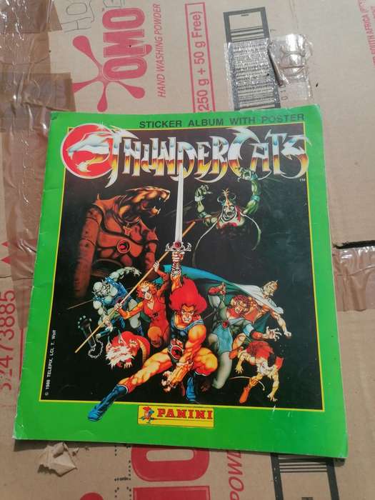 Rare 1986 Thundercats Panini Sticker Album. Not complete