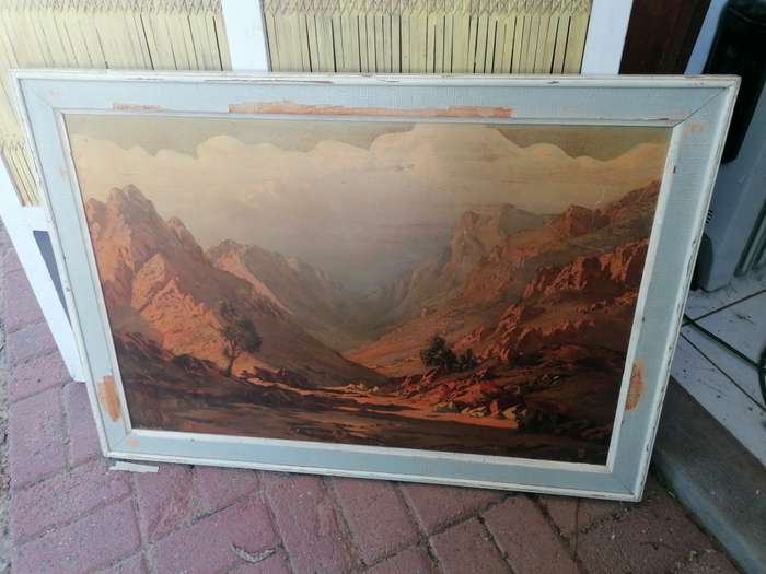Vintage Super large Tinus De Jongh PRINT size 93cm x 66cm!!!!