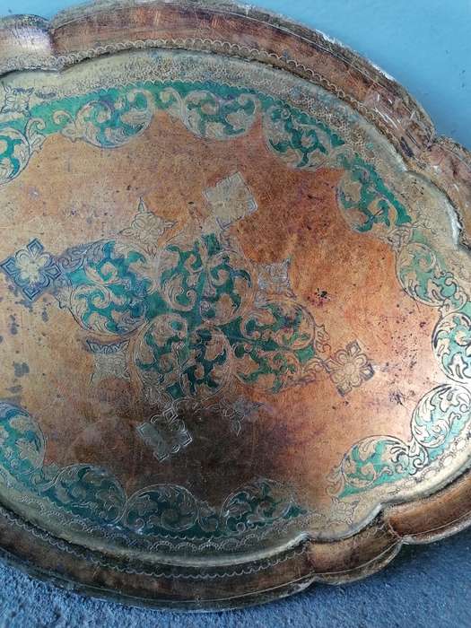 Vintage Wooden Tray, Handmade,58cm x 40cm