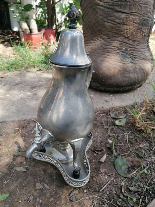 Vintage Metawa Holland Pewter Teapot Coffee Urn Base and Heating Wick