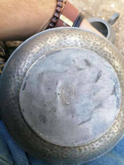 Art Deco Sheffield Pewter Craftsman Teapot