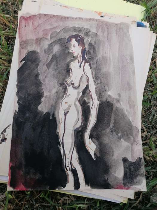 Rare find a original Marylski Jerzy Luszczewski (George) nude