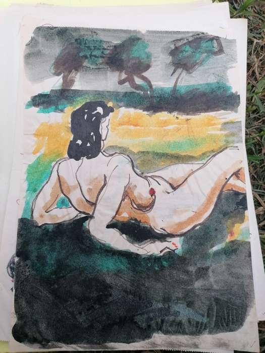 Rare find a original Marylski Jerzy Luszczewski (George) nude
