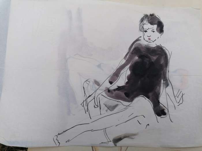 Rare find a original Marylski Jerzy Luszczewski (George) nude