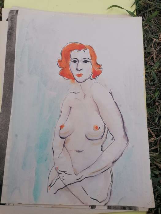 Rare find a original Marylski Jerzy Luszczewski (George) nude